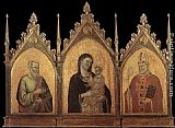 Matthew Canvas Paintings - Madonna and Child with Sts Matthew and Nicholas